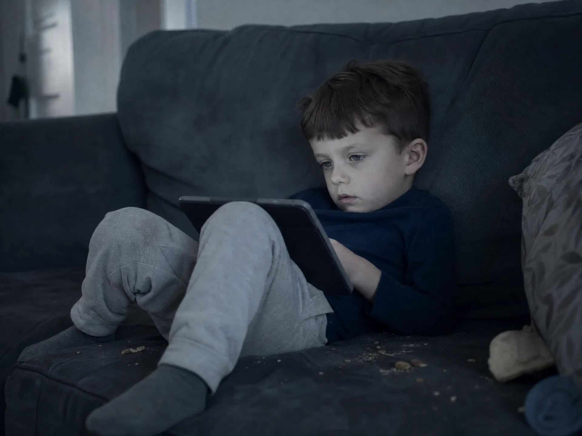 Child on screen
